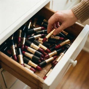 Cajón lleno de labiales
